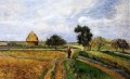 l’ancienne route de l’Ennery à Pontoise 1877 Camille Pissarro paysage